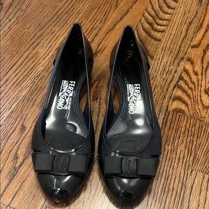 Salvatore Ferragamo Vara Bow Jelly Ballet Flat